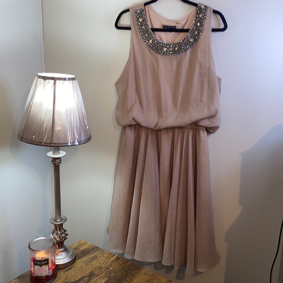 Tiana B. Dresses & Skirts - Woman’s Tinana B. Dress XL Gold